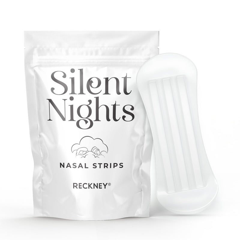 RECKNEY Transparent Nasal Strips 40 Pcs Superior Quality Nose Plasters for Better Sleep & Improved Airflow. Breathe Nasal Tape